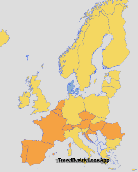 Denmark covid19 travel ban update